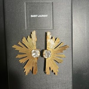 Yves Saint Laurent Giant Clip Earrings